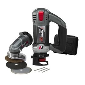 RotoZip RZ10-2101 RZ10 Premium Cut-Off 5.5 Amp 15,000 to 30,000 RPM Variable Speed Spiral Saw with 3 Jaw Chuck, Zipmate, 3 Zipmate Wheels, and 3 Zip Bits