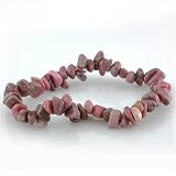 Cute Stretchy Rhodonite Chip Bracelet