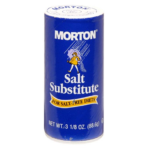 Morton Salt Substitute for Salt-Free Diets, 3.125-Ounce Shakers (Pack of 12)