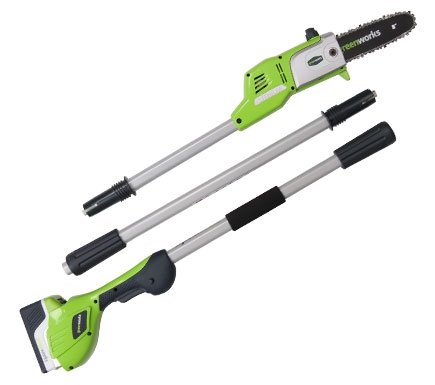 Greenworks 20632 8-Inch 20-Volt 2.6 Amp/Hour Lithium Ion Cordless Electric Pole Saw