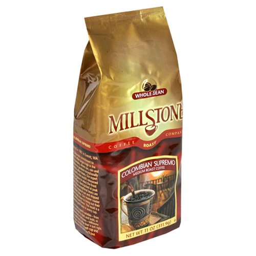 Millstone Colombian Supremo Coffee, Whole Bean, 11 Ounce Package (Pack of 2)