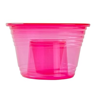 100 Neon Red EZ-Bombers Shot two chamber Cups for Jager, Cherry, Melon and Vegas Bombs