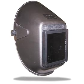 US Forge 88101 Easy Strike Welding Helmet with 4-1/2-Inch by 5-1/4-Inch Full Vision Stationary Retainer, Black