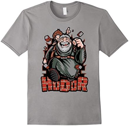 Men's Incredible Hodor Shirt | Thrones T-shirt Large Slate