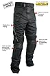 Xelement Men's Tri-Tex Fabric and Leather Motorcycle Racing Pants with Level-3 Advanced Armor