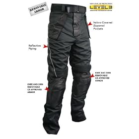 Xelement Mens Tri Tex Fabric and Leather Motorcycle Racing Pants with Level 3 Advanced Armor Size : 32 Xelement Men's Tri-Tex Fabric and Leather Motorcycle Racing Pants with Level-3 Advanced Armor - Size : 32