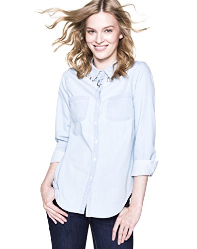 (ユナイテッドカラーズオブベネトン) UNITED COLORS OF BENETTON ビジューダンガリーシャツ2U