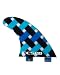 FCS PC-5 Performance Core Surfboard Tri Fin Set - Blue Graphic