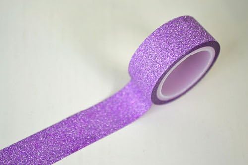 5m Glitter Washi Sticky Paper Masking Adhesive Tape Label DIY Craft Decorative