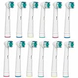 12 TOOTHBRUSH REPLACEMENT REFILL HEADS - GENERIC COMPATIBLE WITH ORAL B (VALUE PACK OF 12) COMPATIBLES