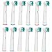 TECHEALTH 12 TOOTHBRUSH REPLACEMENT REFILL HEADS - GENERIC COMPATIBLE WITH ORAL B (VALUE PACK OF 12) COMPATIBLES