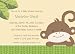 Monkey Love Baby Shower Invitations