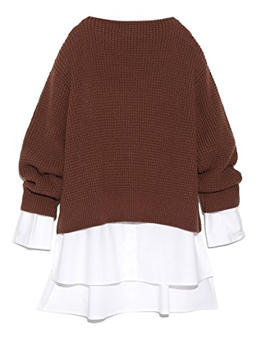 Mila Owen(ミラオーウェン)シャツドッキングニット