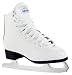 Lake Placid Deluxe Leather Figure Ice Skates - White - UK3