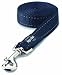 Rogz Reflective 3/4-Inch Fanbelt 6-Foot Dog Lead, Large, Black