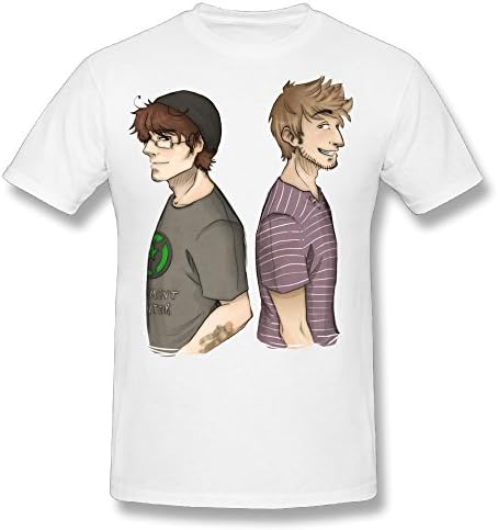 Guiwan Men's Roosterteeth Cartoon Art T-shirt