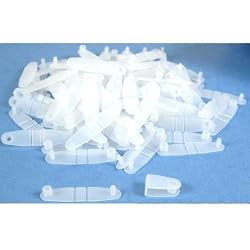 100 Plastic Key Chain Tab Tag Craft ID Card Findings