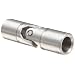 Lovejoy D-4B Universal Joint, 1/2" round Bore and 1/2" round Bore, No Keyway, 0.75" Outer Diameter, 0.62" Inner Diameter, 2.68" Overall Length