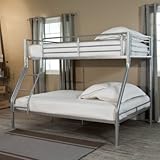 Duro Wesley Twin over Full Bunk Bed - Silver - BB0024SILV