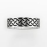 Stainless Steel Celtic Braid Band Ring