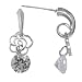 Swaying Flower Cubic Zirconia Drop Earrings