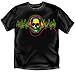 Guitar Skull Rhythm - Earphones T-Shirt