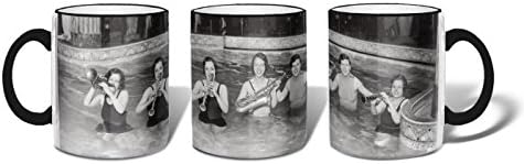 Retrospect Mug Gift Boxed - Jazz Band in a Swimming Pool - in gift box.