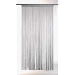 Fadenvorhang T�rvorhang Fadenstore Grau 2,30m x 1m
