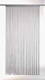 Fadenvorhang T�rvorhang Fadenstore Grau 2,30m x 1m