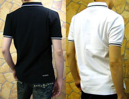 [RUSS・K]ライン使いカノコポロシャツ【RUSS-K ×NEWSコラボ 山下クン 増田クン着用】/ラスケー