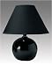 Grandrich G-2084 BLK 12" Ceramic Lamp in Black