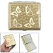 Golden Butterfly Pattern Cigarette Cigar Case Holder