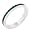 Rhodium Plated Crystal Channel Set Eternity Band in Size 5