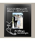 Wedding Gifts - Personalized Beside You Wood Frame With Date