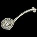 Arthur Court Aluminum Metal Fleur-De-Lis Punch/Soup/Serving Ladle Silver Spout 12 inch Long