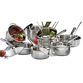 METRO 14 Piece Stainless Steel Cookware Set