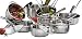 Kitchen & Housewares : METRO 14 Piece Stainless Steel Cookware Set
