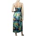 Blue Smocked Bodice Babydoll Plus size Long Dress image 5