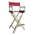 Bar-Height Director's Chair - Natural Frame