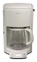 Krups FME2 12-Cup Programmable Coffeemaker with Glass Carafe, White