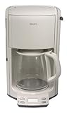 Krups FME2 12-Cup Programmable Coffeemaker with Glass Carafe, White