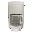 Krups FME2 12-Cup Programmable Coffeemaker with Glass Carafe, White