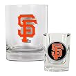 San Francisco Giants MLB Rocks Glass & Square Shot Glass Set - Primary Logo