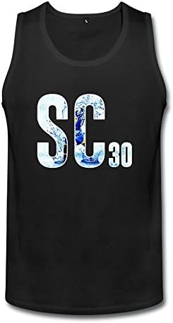 IHoo Mens 2015 NBA MVP Stephen Curry Tank Top L Black