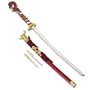 Dragon And Serpent Red Katana Sword