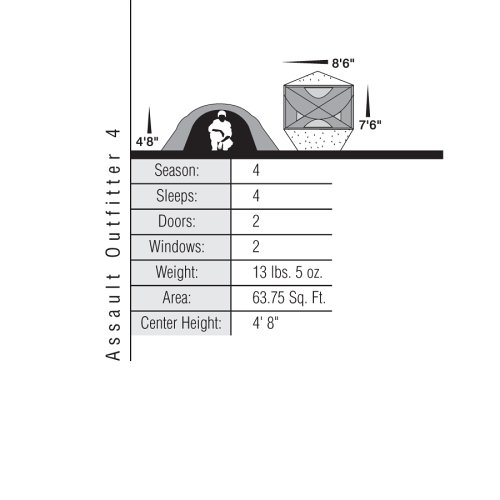 Eureka! Assault Outfitter 4 - Tent (sleeps 4)