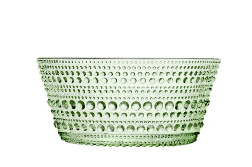 iittala Kastehelmi Dew Drop Set of 4 Glass Bowls in Apple Green 7 3/4 Ounce Capacity per Bowl