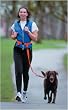 The Buddy System - Hands Free Leash - Regular Dog System - Black Regular