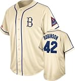 Jackie Robinson Brooklyn Dodgers Majestic Cooperstown Natural Tradition Jersey