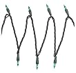 Bethlehem Lighting Indoor/Outdoor Miniature 50-Christmas Light Set, Green with Green Wire